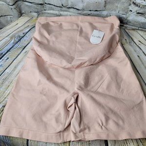 Gratlin Maternity Pregnancy High Waisted Light Support Shaper Size M Beige